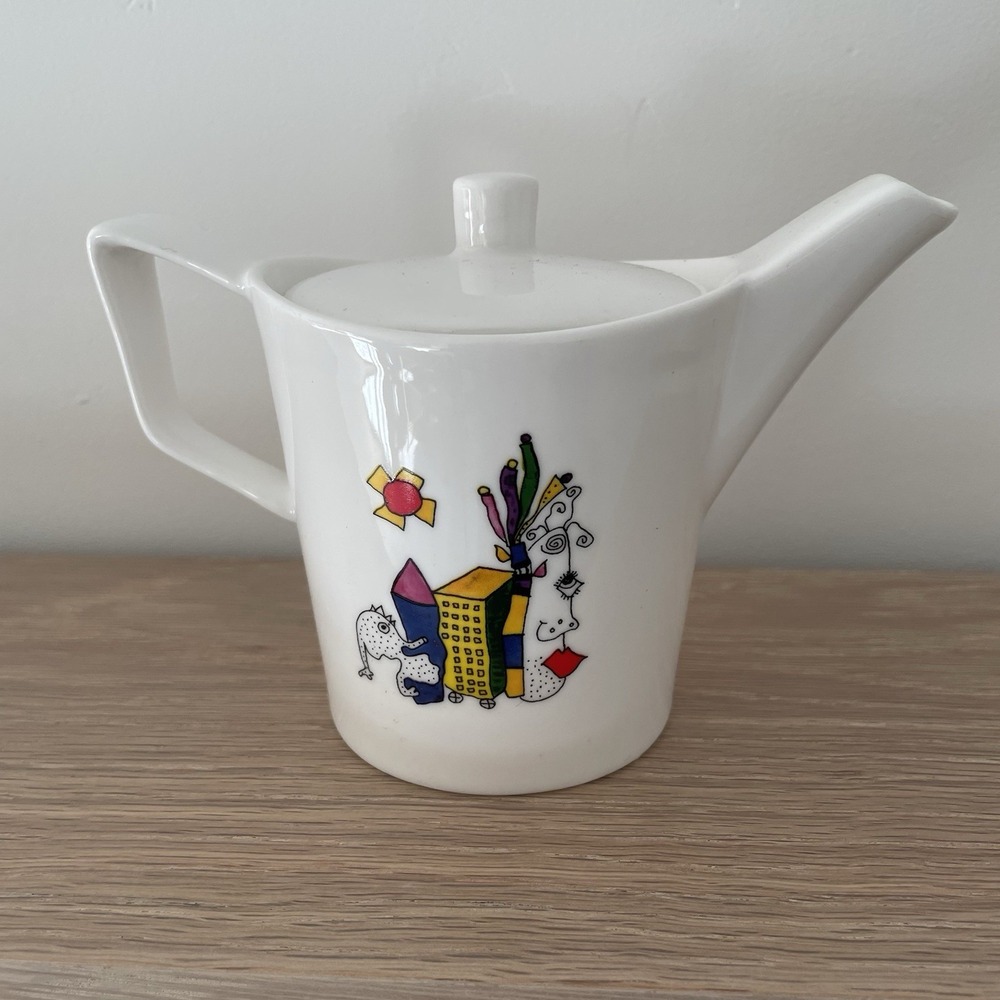 BergHOFF Eclipse Codriez Porcelain Creamer w/ Lid Whimsical F. Aerts Belgium